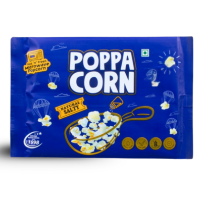 Microwave Instant Popcorn,33Gms Pack Of 20 Natural Salty