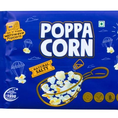 100Gms,Pack Of 10 Natural Salty, Microwave Popcorn Hot 'N' Fresh Popcorn