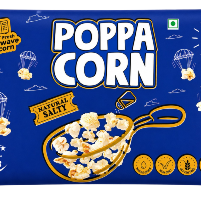 Microwave Natural Salty Popcorn (33Gms,Pack Of 20)