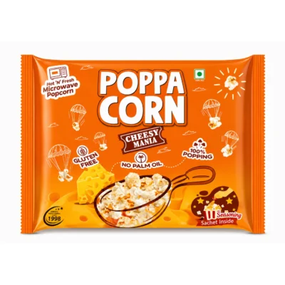 Poppa Corn Microwave Cheesy Mania Popcorn 15 Pack