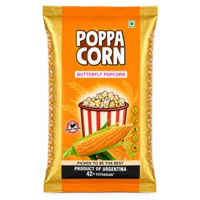 Poppa Corn Argentina Butterfly Popcorn 1KG Pack
