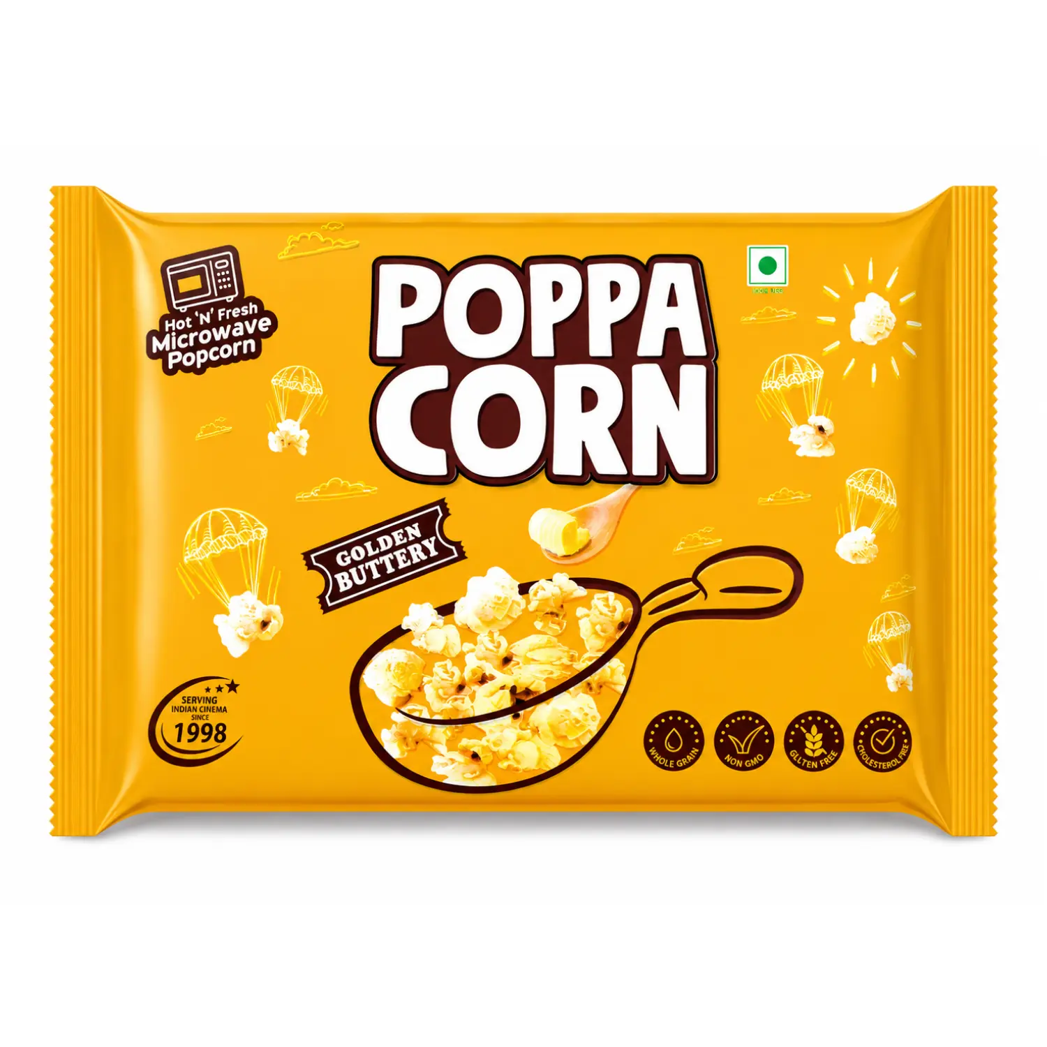 Poppa Corn Microwave Golden Buttery Popcorn Bag