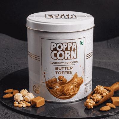 Poppa Corn Butter Toffee Popcorn Tin 130g