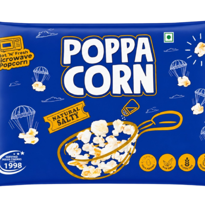 Microwave Natural Salty Popcorn (99Gms,Pack Of 10)