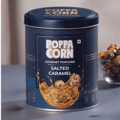 Poppa Corn Salted Caramel Popcorn Tin 130g